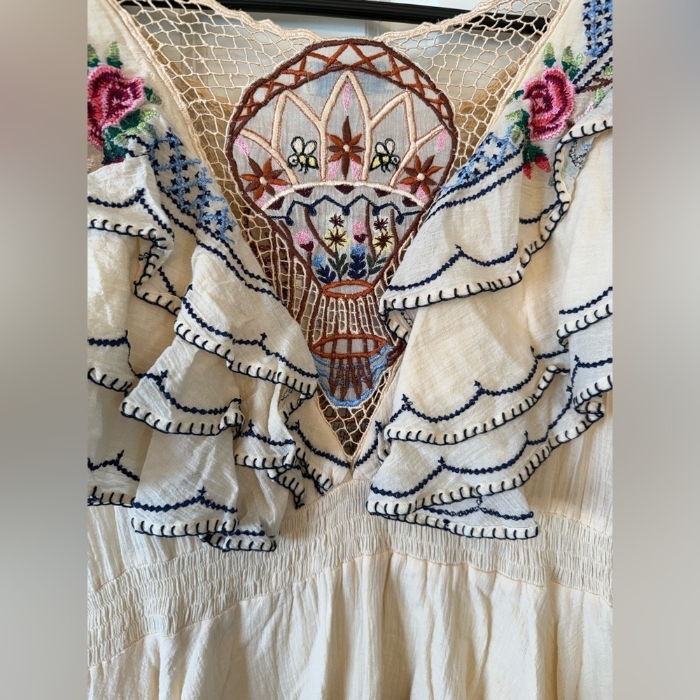 NWT Fillyboo Whimsy Hot Air Balloon Tiered Ruffle Mini Dress Size Large - Picture 9 of 15